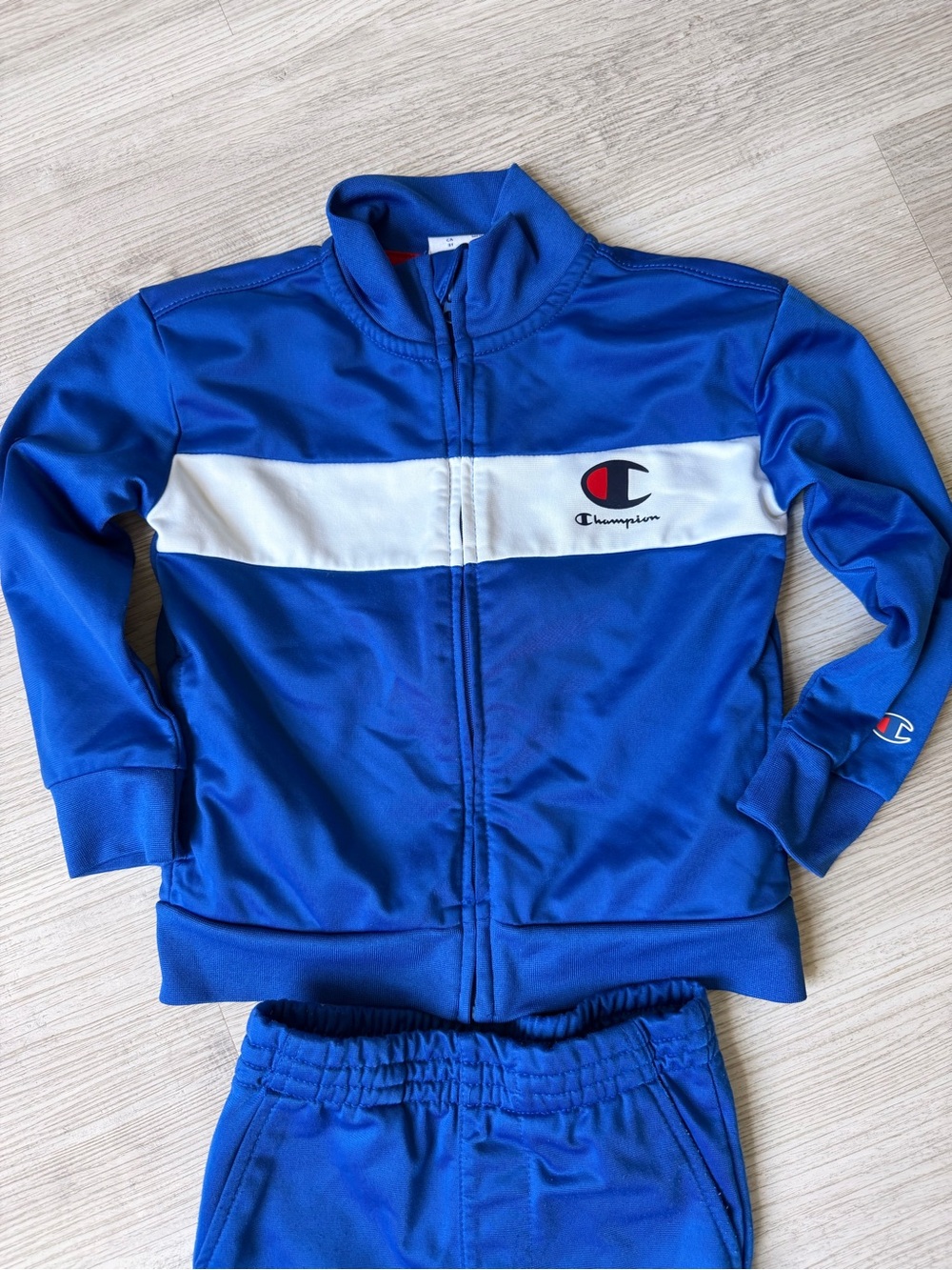 Champion Kids' Track Sets in Blue, Black, White & Red - Picture 3 of 9